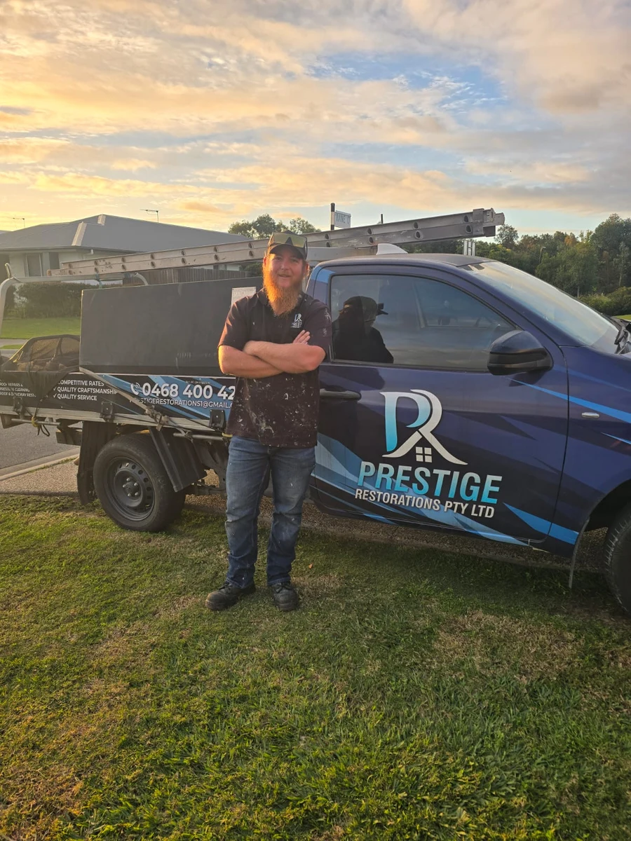 Jarren, owner of Prestige Restorations, on the tools
